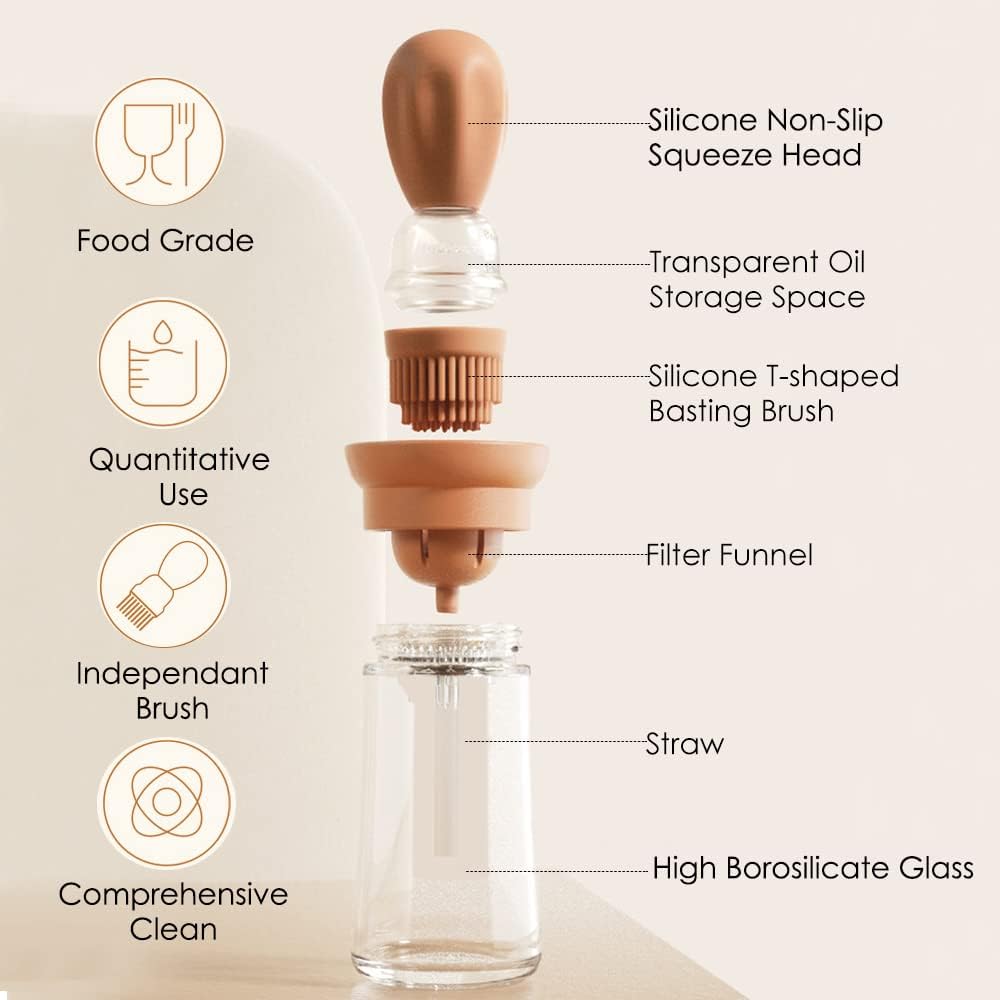 Oil Dispenser with Brush