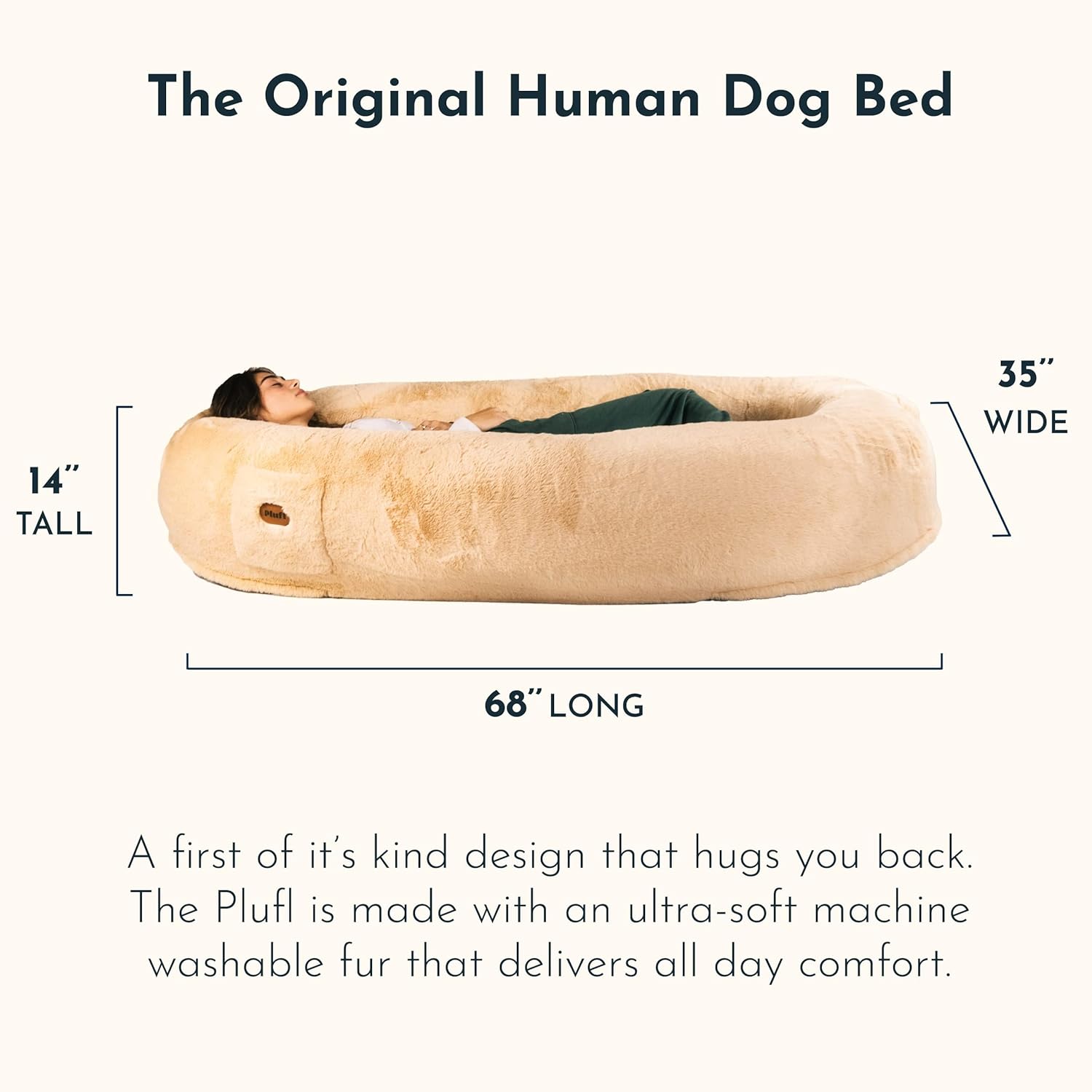 PLUFL™ Large Dog Bed -Memory Foam