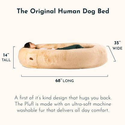 PLUFL™ Large Dog Bed -Memory Foam