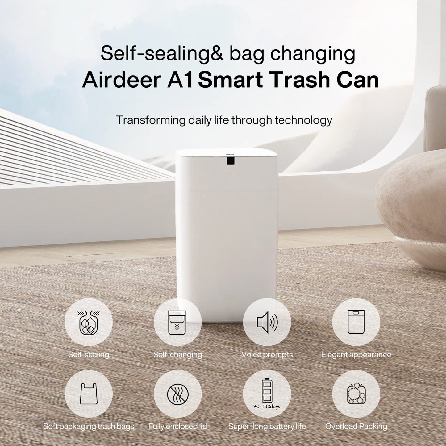 Airdeer™ Automatic Trash Can