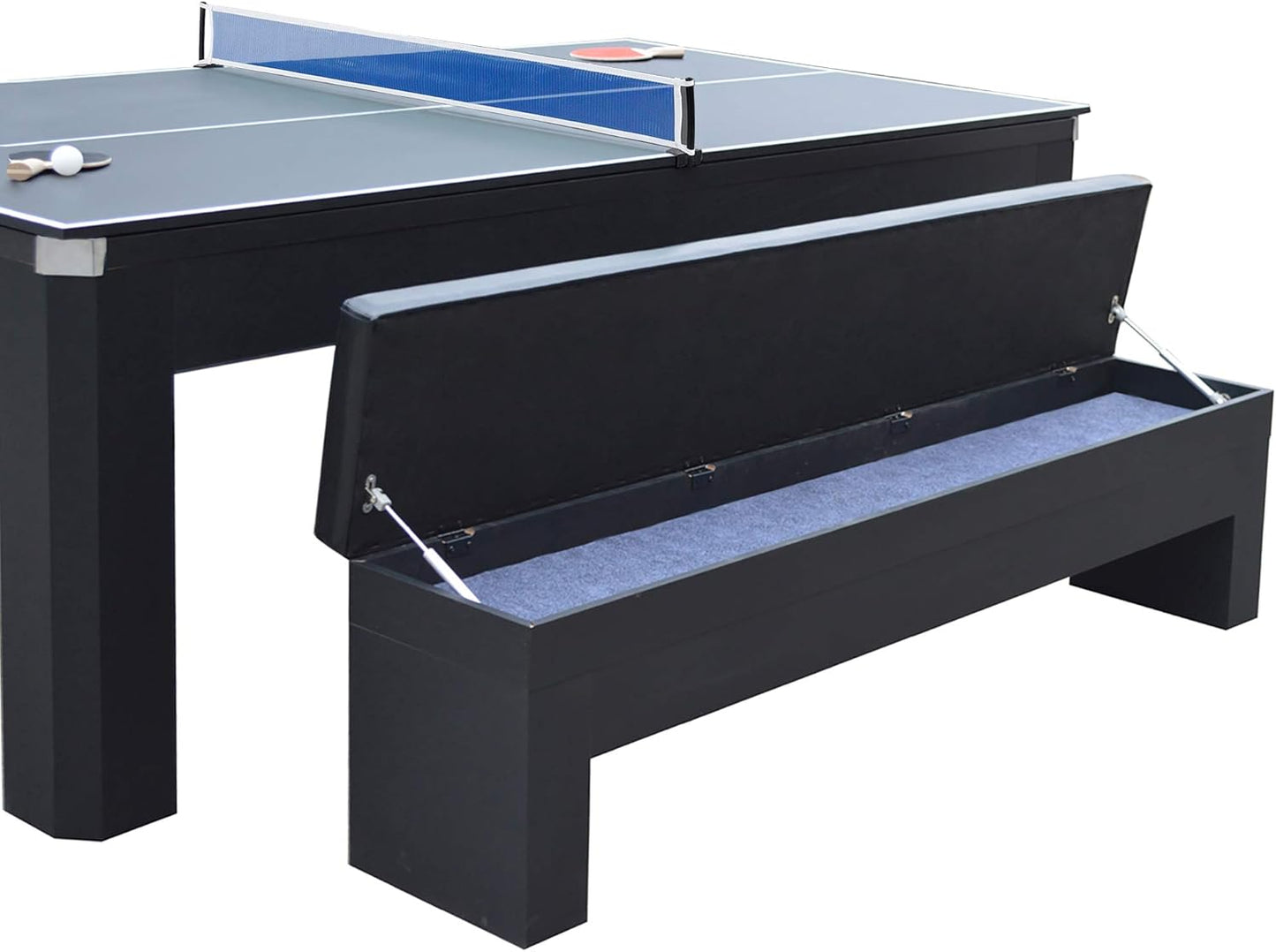 Hathaway™ Pool Table Set with Benches & Ping Pong