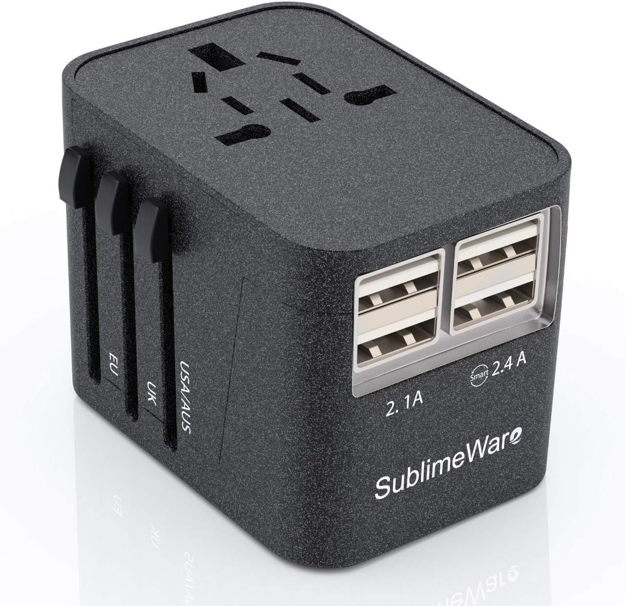 SublimeWare™ International Power Adapter - 4 USB Ports