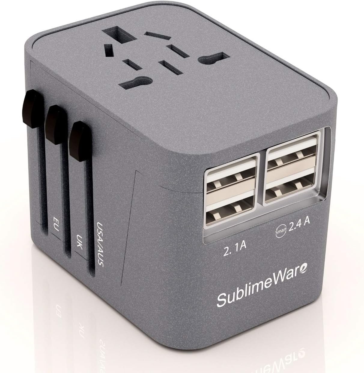 SublimeWare™ International Power Adapter - 4 USB Ports