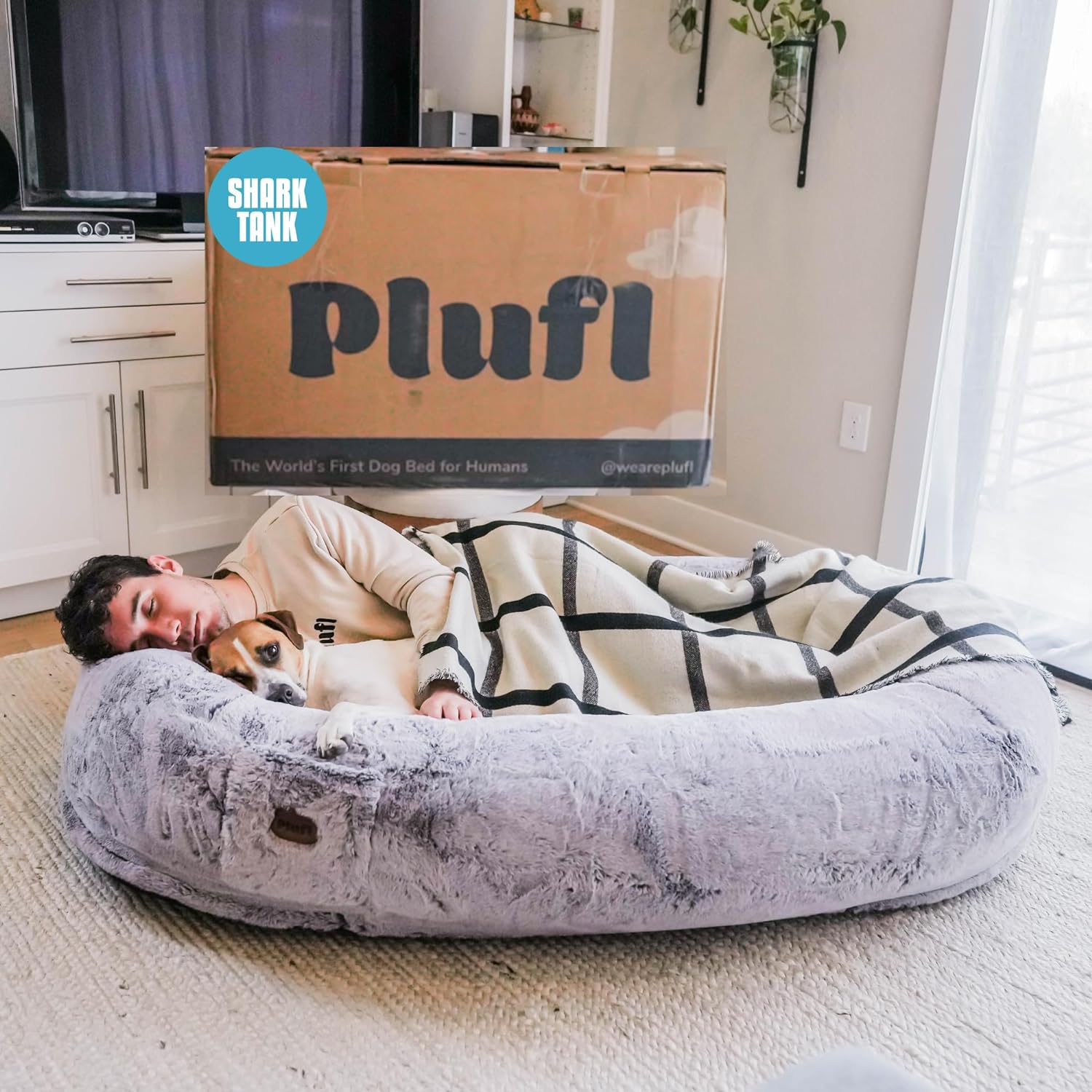 PLUFL™ Large Dog Bed -Memory Foam