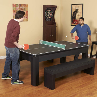 Hathaway™ Pool Table Set with Benches & Ping Pong