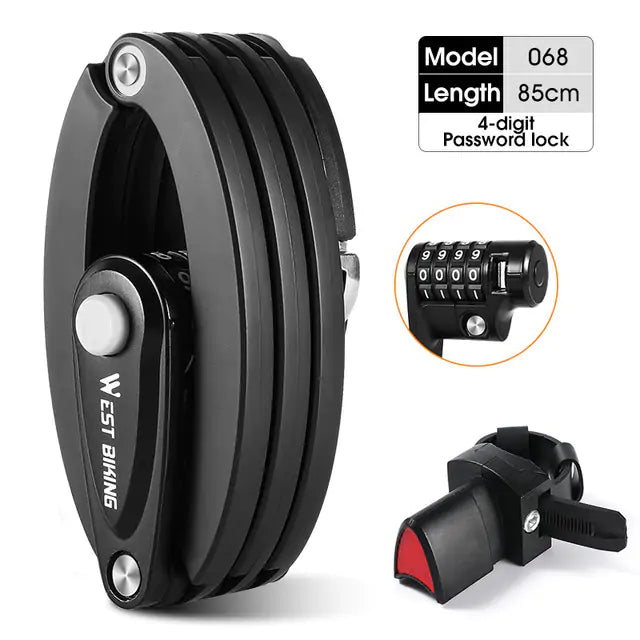 BikeGrip™ West Biking Foldable Lock