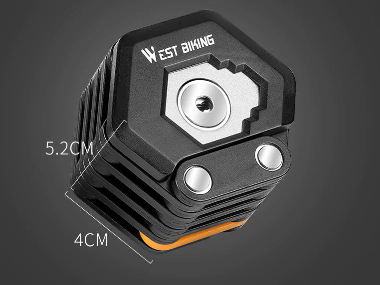 BikeGrip™ West Biking Foldable Lock